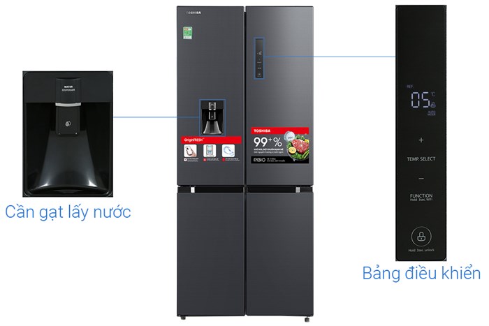 Tủ Lạnh Toshiba Inverter 509 Lít Multi Door GR-RF605WI-PMV(06)-MG